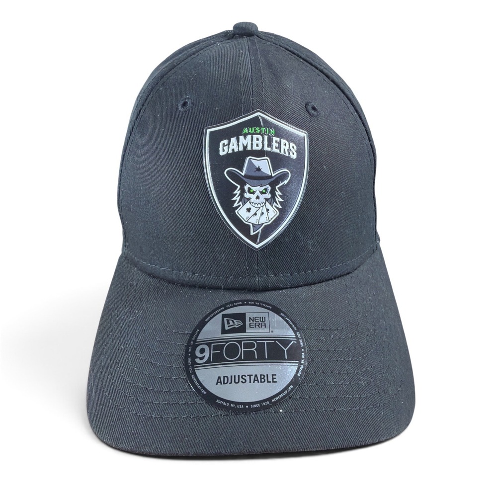 Austin Gamblers PBR Team New Era Baseball Cap Mens Black Bull Riding 9FORTY Hat